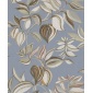 Papel pintado ramas y hojas colgantes azul - SARAVI 02 | MURAKE - 836718
