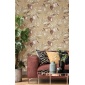 Papel pintado ramas y hojas colgantes ocre - SARAVI 04 | MURAKE - 836720
