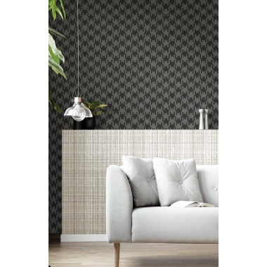 Papel pintado tejido entrelazado gris - VARANI 01 | MURAKE - 836730