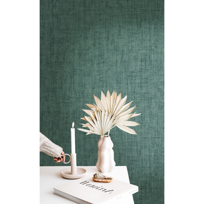 Papel pintado liso de efecto textil azul - ORVIA 17 | MURAKE - 836754