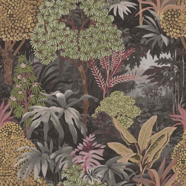 Papel pintado bosque tropical gris - SAVIREA 03 | MURAKE - 836759
