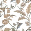 Papel pintado ramas y hojas blanco - SELVARI 01 | MURAKE - 836760
