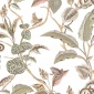 Papel pintado ramas y hojas blanco - SELVARI 02 | MURAKE - 836761