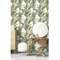 Papel pintado hojas alargadas verde - LIRVANA 01 | MURAKE - 836764