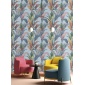 Papel pintado hojas alargadas azul - LIRVANA 04 | MURAKE - 836767