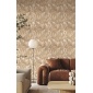 Papel pintado hojas de palmera beige rosado - PALVENA 03 | MURAKE - 836773