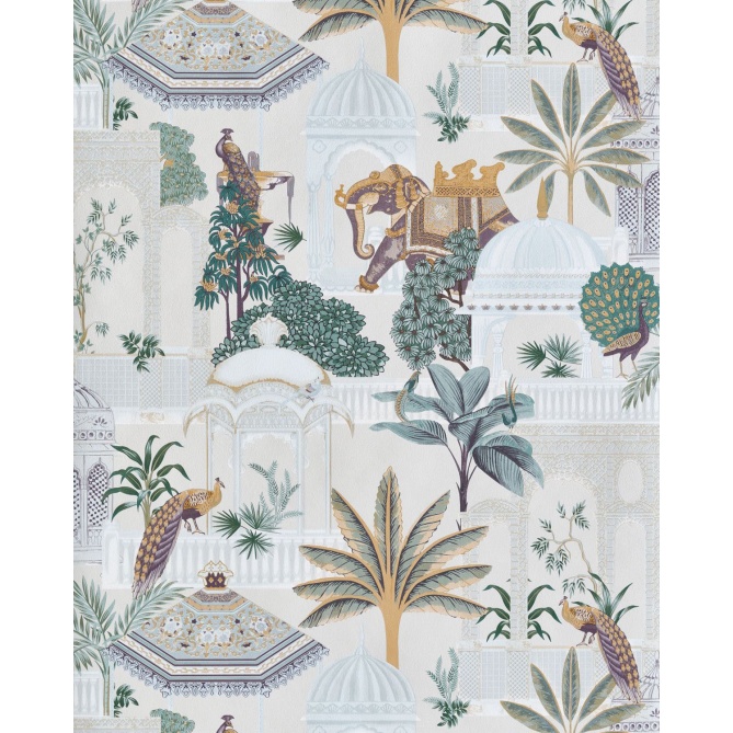 Papel pintado jardín oriental beige - JARDENA 01 | MURAKE - 836781