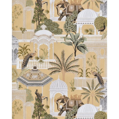 Papel pintado jardín oriental beige - JARDENA 03 | MURAKE - 836783