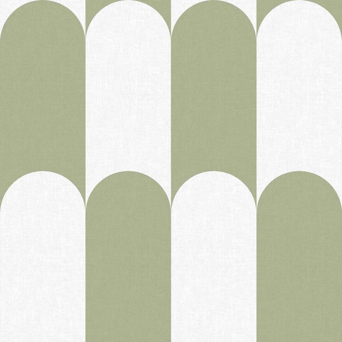 Papel pintado arcos bicolor verde - ARQUENA 01 | MURAKE - 836791