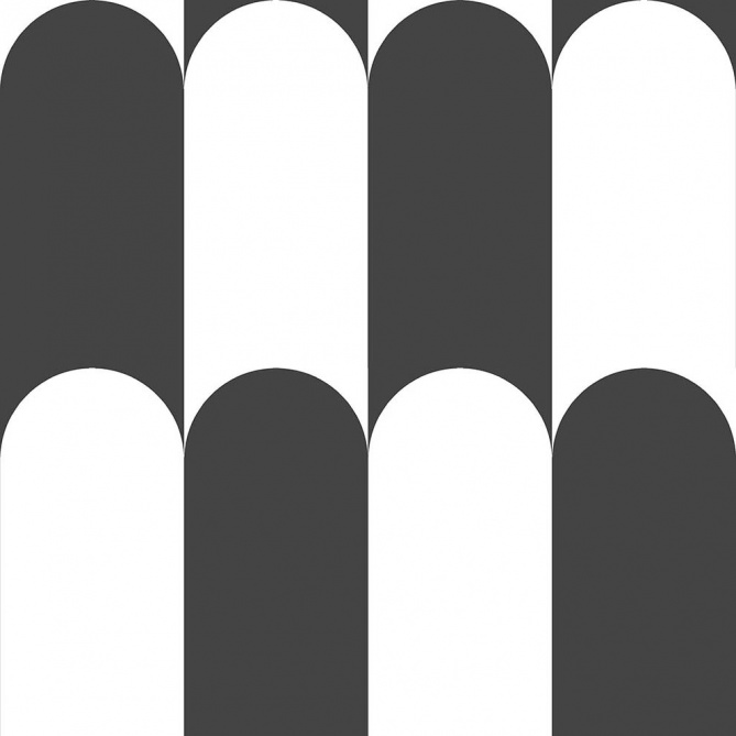 Papel pintado arcos bicolor negro - ARQUENA 04 | MURAKE - 836794
