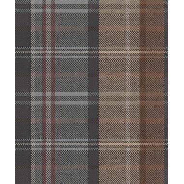 Papel pintado cuadros escoceses marrón - CALDREN 03 | MURAKE - 836800