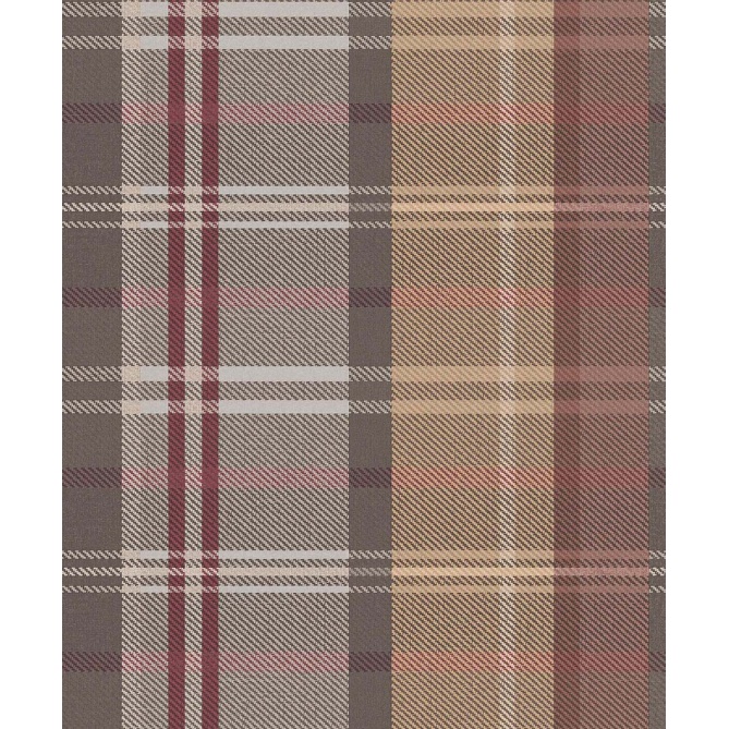 Papel pintado cuadros escoceses burdeos - CALDREN 04 | MURAKE - 836801