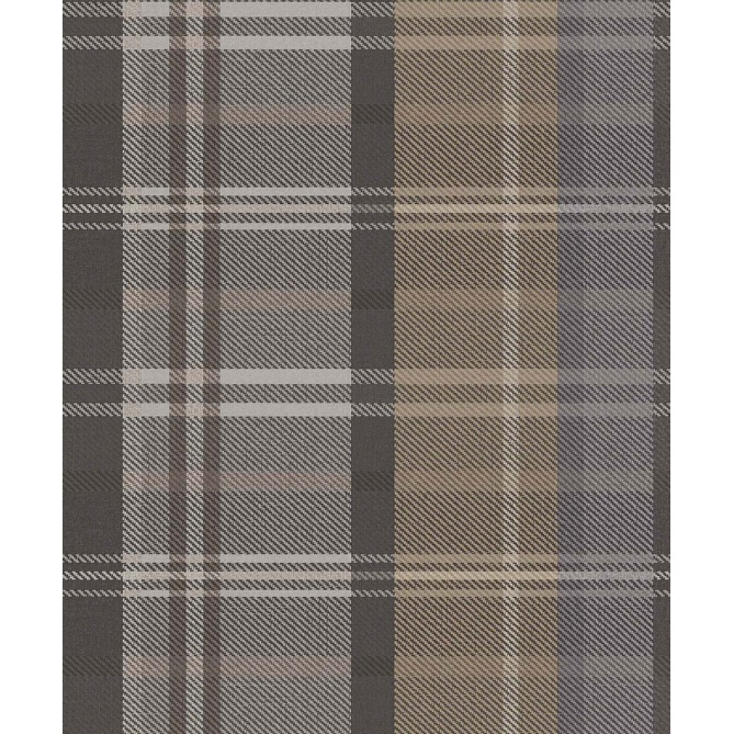 Papel pintado cuadros escoceses gris - CALDREN 05 | MURAKE - 836802