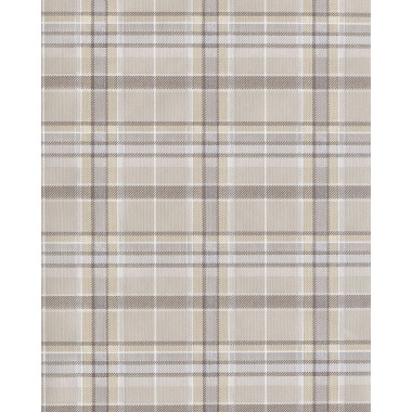 Papel pintado tartán de cuadros beige - TARENA 01 | MURAKE - 836803