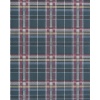 Papel pintado tartán de cuadros azul pato - TARENA 04 | MURAKE - 836806