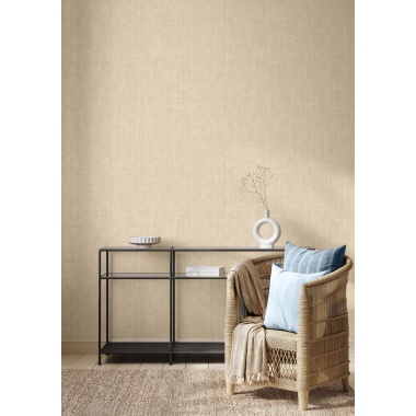 Papel pintado liso efecto lino beige - LINAREL 03 | MURAKE - 836811