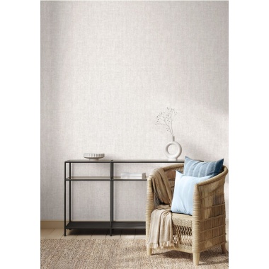 Papel pintado liso efecto lino gris - LINAREL 02 | MURAKE - 836810