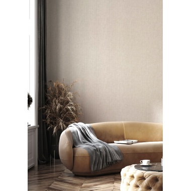 Papel pintado liso efecto lino blanco roto - LINAREL 01 | MURAKE - 836809