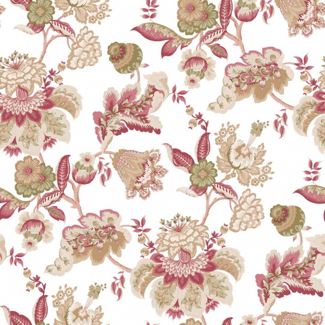 Papel pintado flores de cachemir rosa - AMARIEL 03 | MURAKE - 836822