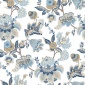 Papel pintado flores de cachemir azul - AMARIEL 04 | MURAKE - 836823