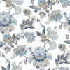 Papel pintado flores de cachemir azul - AMARIEL 04 | MURAKE - 836823
