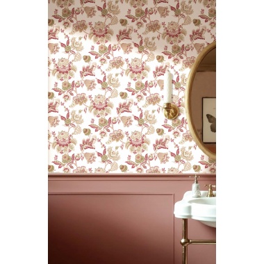Papel pintado flores de cachemir rosa - AMARIEL 03 | MURAKE - 836822