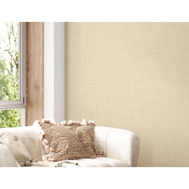 Papel pintado liso efecto lino beige - LINOVEL 03 | MURAKE - 836890