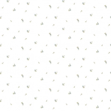 Papel pintado pequeños brotes florales blanco - BROTEL 02 | MURAKE - 836872