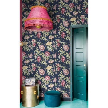 Papel pintado ramos florales azul - ROSALVEN 04 | MURAKE - 836827