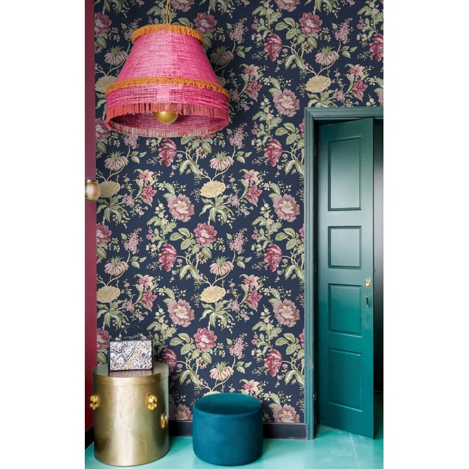 Papel pintado ramos florales azul - ROSALVEN 04 | MURAKE - 836827