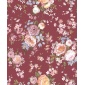 Papel pintado rosas de jardín burdeos - ROVENA 03 | MURAKE - 836830