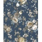 Papel pintado rosas de jardín azul - ROVENA 04 | MURAKE - 836831