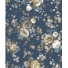 Papel pintado rosas de jardín azul - ROVENA 04 | MURAKE - 836831