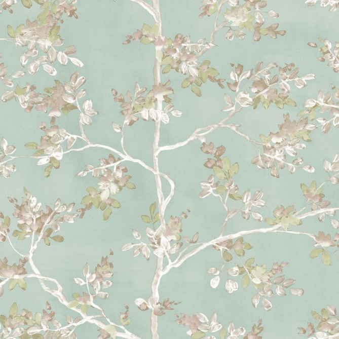 Papel pintado ramas delicadas verde - RAMELIA 02 | MURAKE - 836836