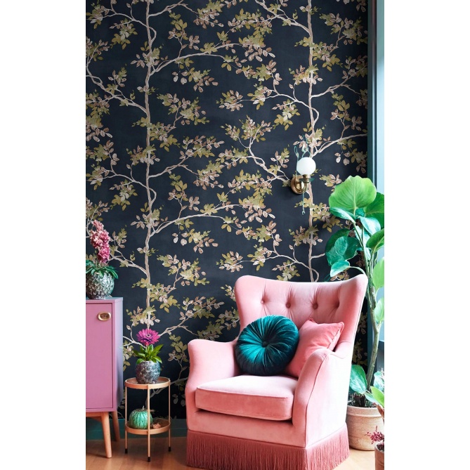 Papel pintado ramas delicadas azul - RAMELIA 03 | MURAKE - 836837