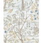 Papel pintado paisaje con aves azul - ALVEDA 02 | MURAKE - 836833