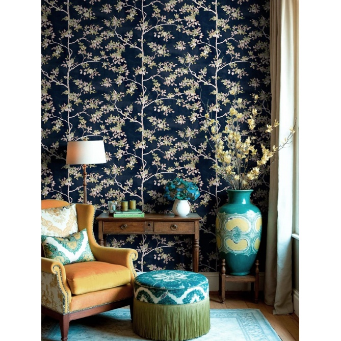 Papel pintado ramas delicadas azul - RAMELIA 03 | MURAKE - 836837