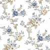 Papel pintado pequeños ramos azul - FLORENA 03 | MURAKE - 836840
