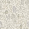 Papel pintado hojas y helechos beige - ELUNIA 01 | MURAKE - 203211
