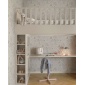 Papel pintado hojas y helechos beige - ELUNIA 01 | MURAKE - 203211
