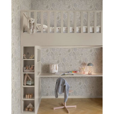 Papel pintado hojas y helechos beige - ELUNIA 01 | MURAKE - 203211