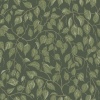 Papel pintado hojas de abedul verde oscuro - BIRVENA 03 | MURAKE - 203218
