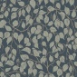 Papel pintado hojas de abedul azul oscuro - BIRVENA 04 | MURAKE - 203219