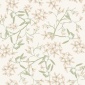 Papel pintado ramas florales rosa y blanco roto - FLORIEL 02 | MURAKE - 203221
