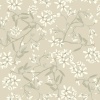 Papel pintado ramas florales greige - FLORIEL 03 | MURAKE - 203222
