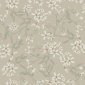 Papel pintado ramas florales gris cálido - FLORIEL 04 | MURAKE - 203223
