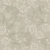 Papel pintado ramas florales gris cálido - FLORIEL 04 | MURAKE - 203223