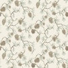 Papel pintado pino y piñas beige y blanco roto - PINARA 01 | MURAKE - 203225
