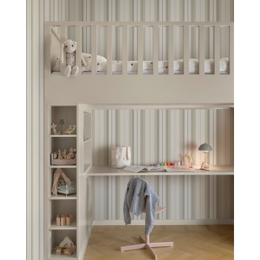 Papel pintado rayas clásicas beige y gris - RAVENA 02 | MURAKE - 203228