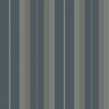 Papel pintado rayas clásicas azul oscuro - RAVENA 04 | MURAKE - 203230